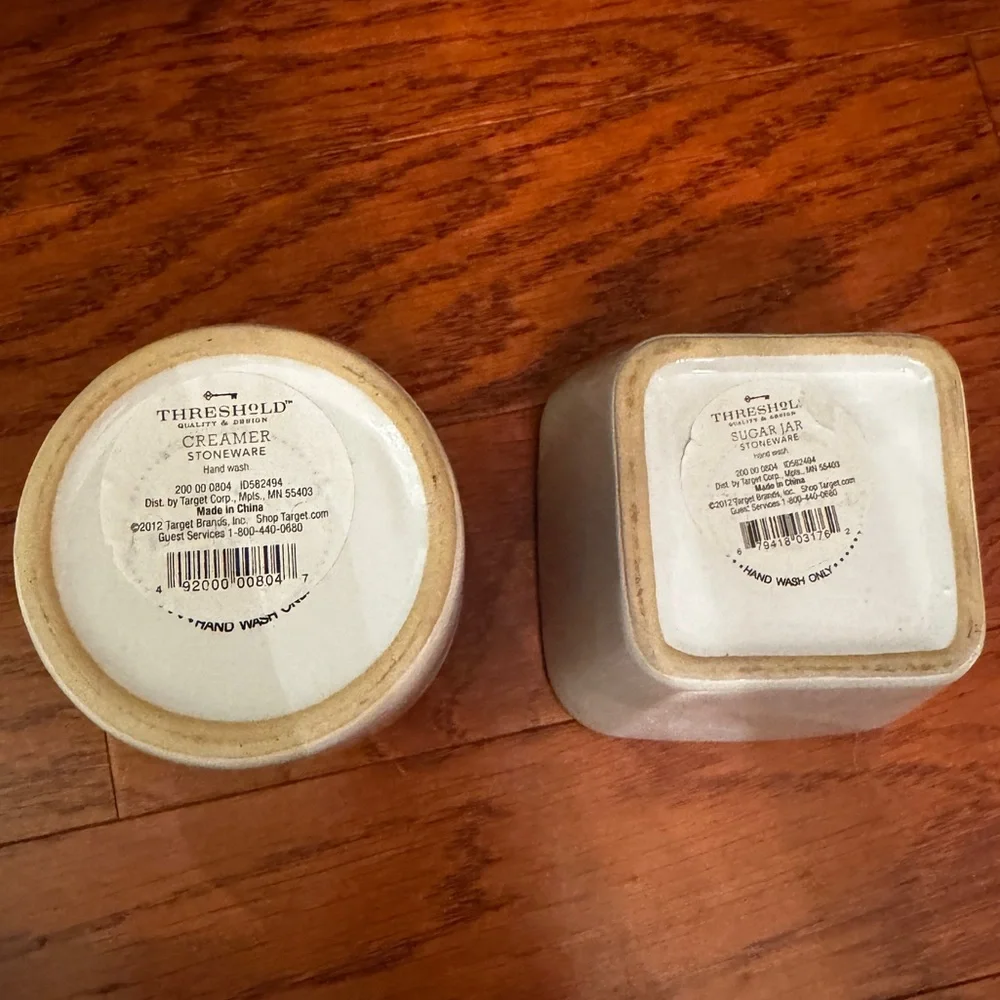 Threshold White Ceramic Cream and Sugar Set